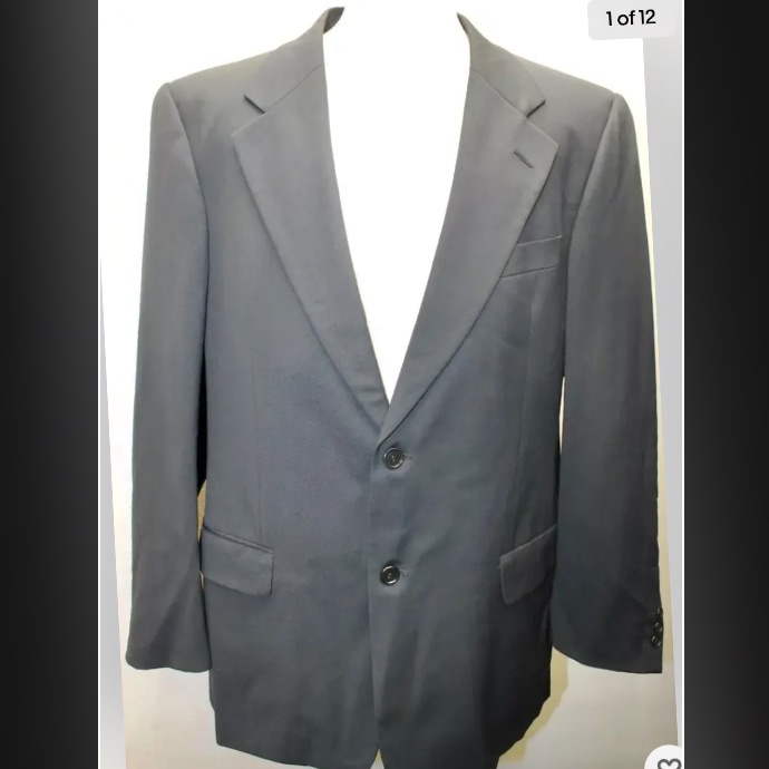 Valentino Uomo Men Blazer 100% Wool 2 Buttons Lined 42r